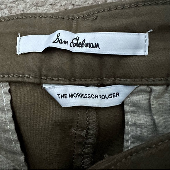 NWT Sam Edelman Morrisson Trouser in Olive Size 14/32 Cotton - Picture 5 of 7